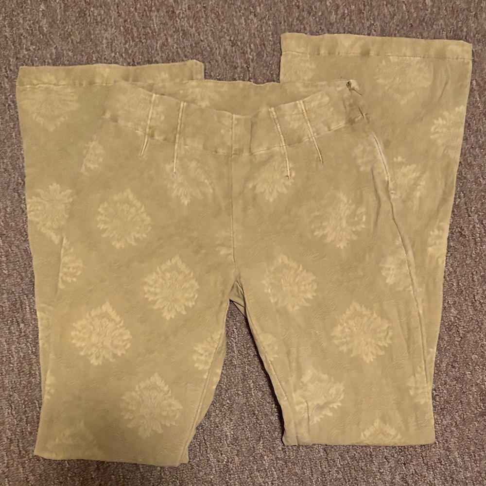 Free People Textured Khaki Pants